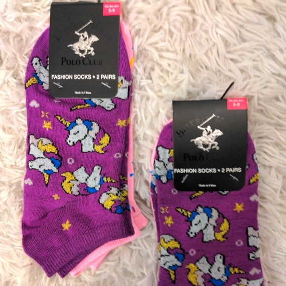 NWT Polo Club Pink and Purple Ankle Socks Pack - Picture 1 of 5